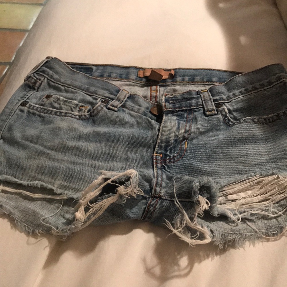 Shot jean shorts by Abercrombie& Fitch (s)